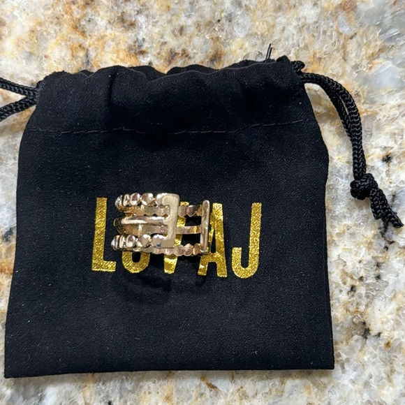 Luv AJ Rose Gold Adjustable Stacked Ring - Picture 4 of 6